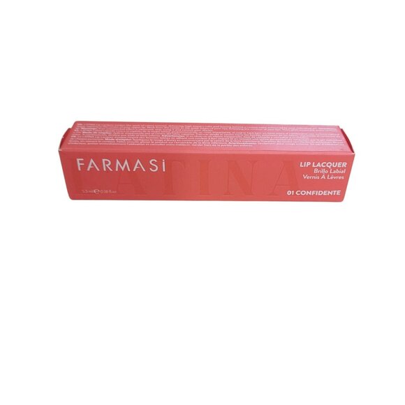 FARMASI Latina Lip Lacquer 01 Confidente Vibrant‎ Long Lasting Coral 0.18 fl.oz - Picture 6 of 13